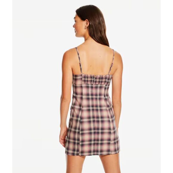 Aeropostale NWT Plaid Mini Shift Dress Sleeveless Small Academia Preppy - Picture 2 of 11